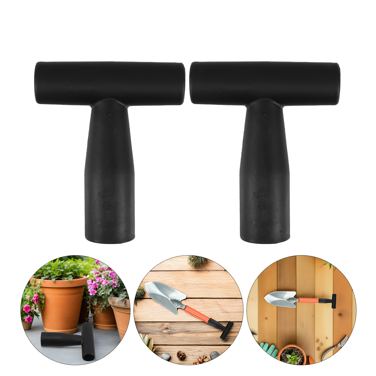 Gardening Tools For Digging - 3Pcs T-Shaped Shovel Handle Replacement Heavy-Duty