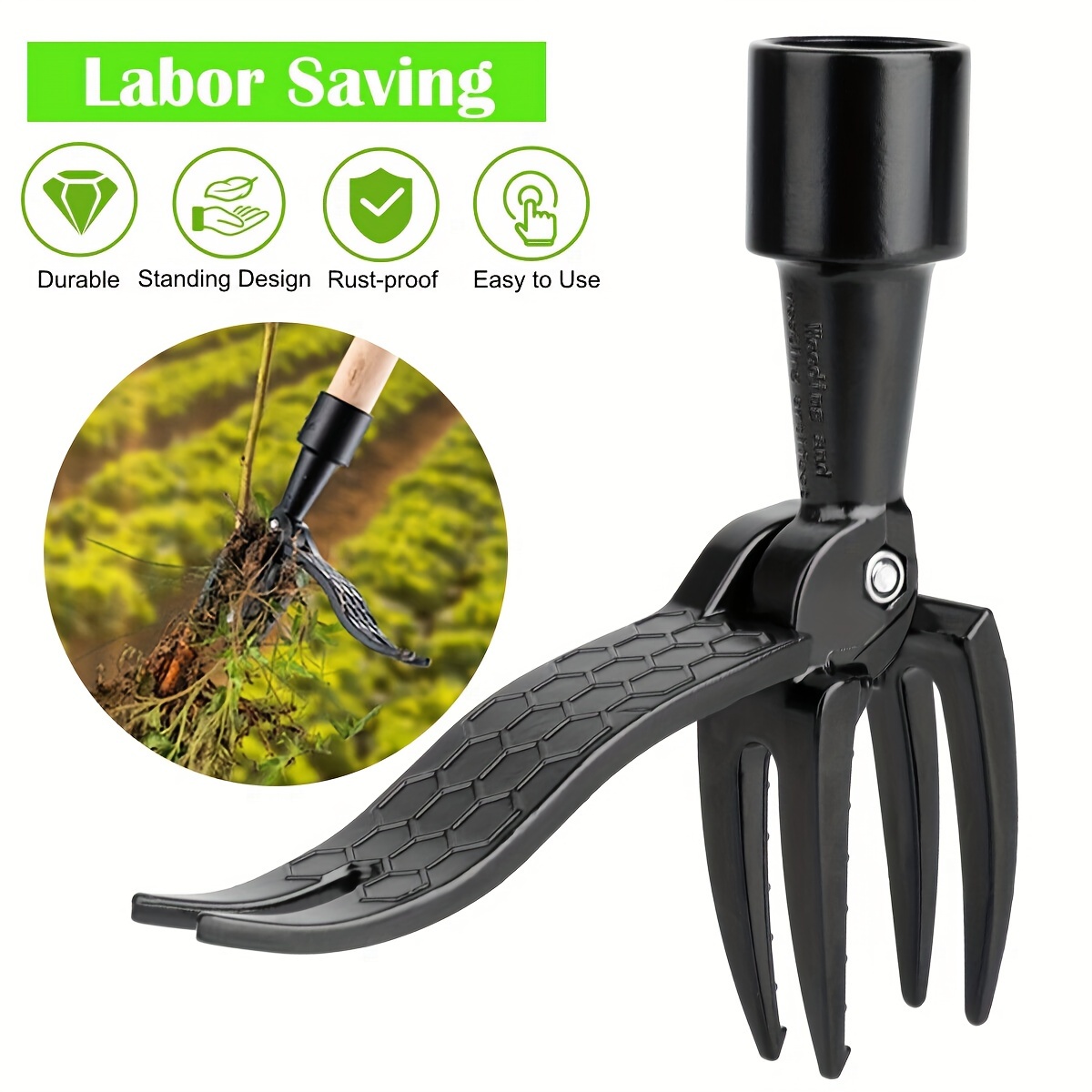 Gardening Tools For Digging - Stand Up Weed Puller Claw Tool