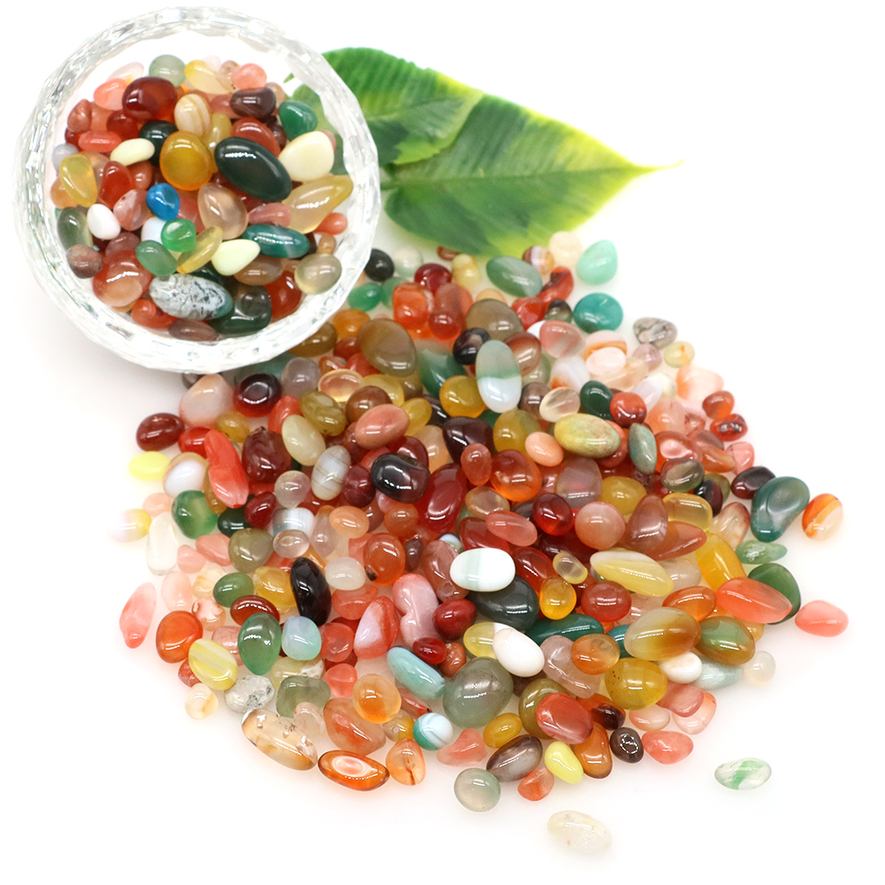 Aquaponics Fish Tank - Natural Stone Tumbled Agate Gravel Crystals