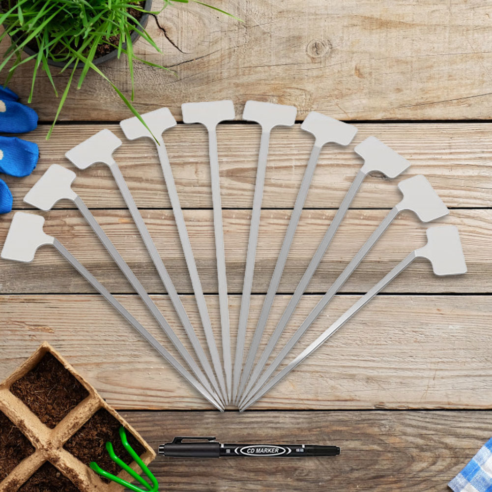 Plant Label Tags - 10Pcs Metal Plant Labels Weatherproof Garden