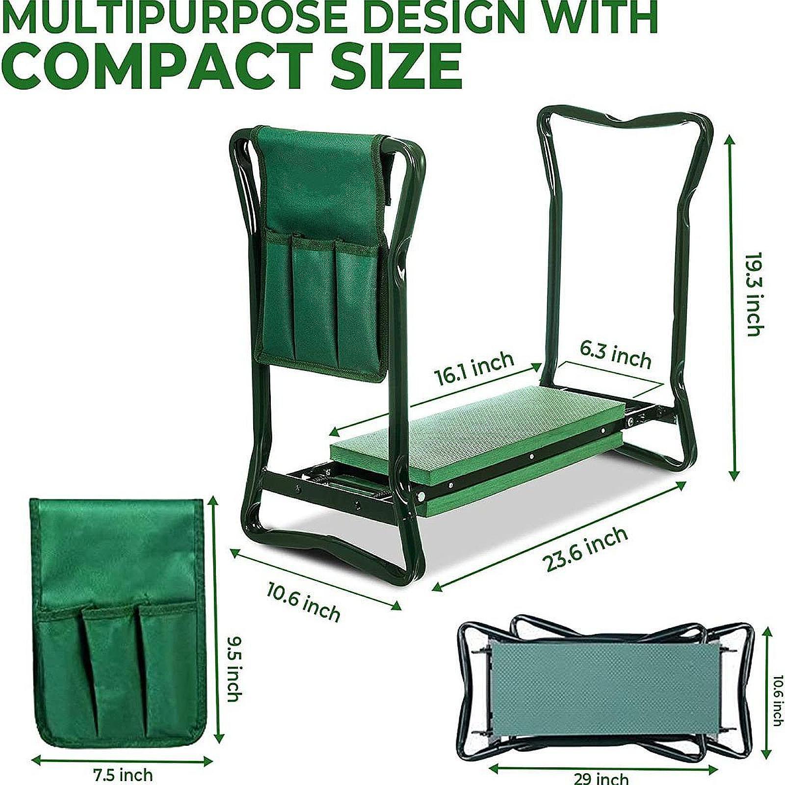 Garden Kneeling Pad - Garden Kneeler Seat, Garden Bench, Detachable,