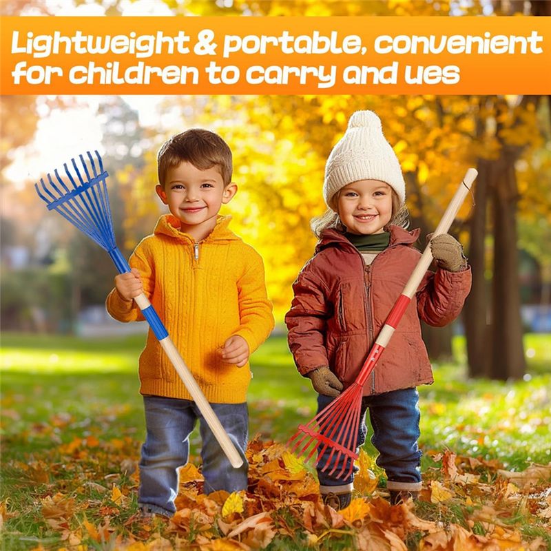 ABWZ-Children's Rake With Hard - مراجعة Gardening Tools 5 Year Old وسعره