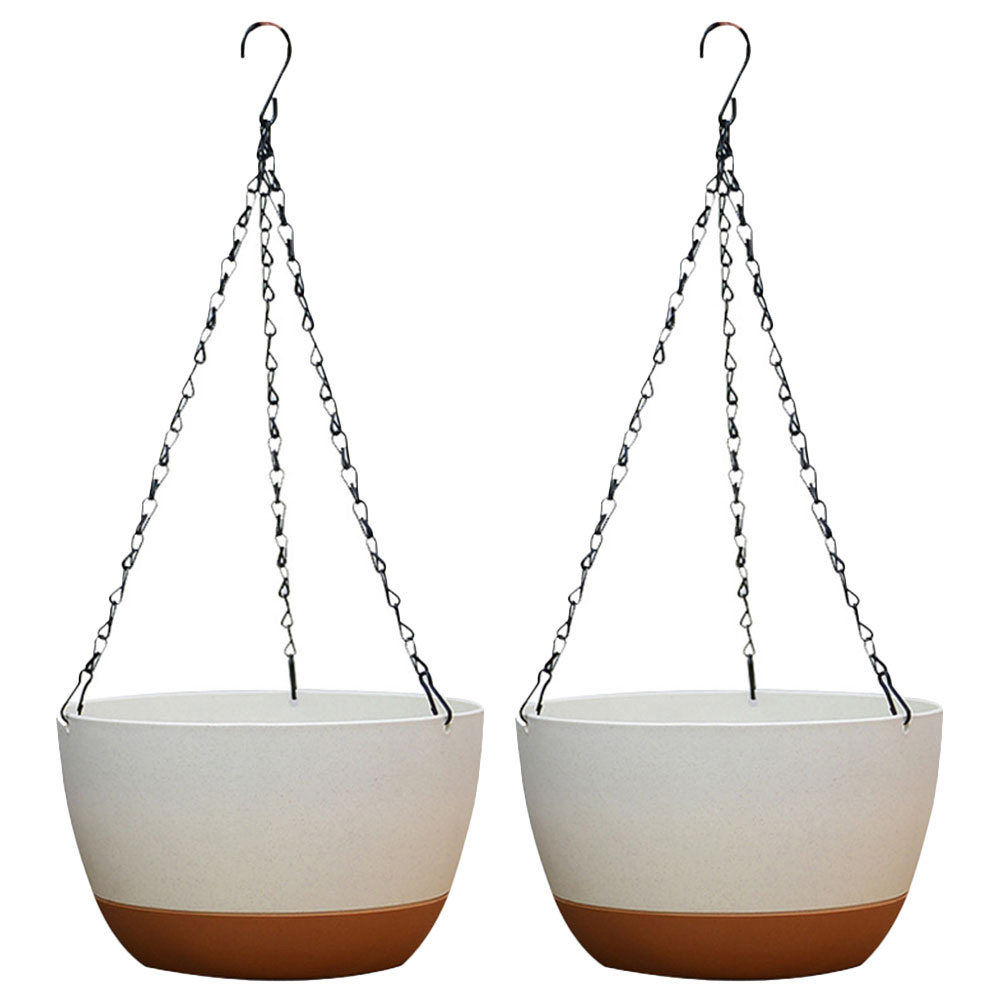 2 Sets Hanging Plant Pot Baske - مراجعة Gardening Tools Basket وسعره