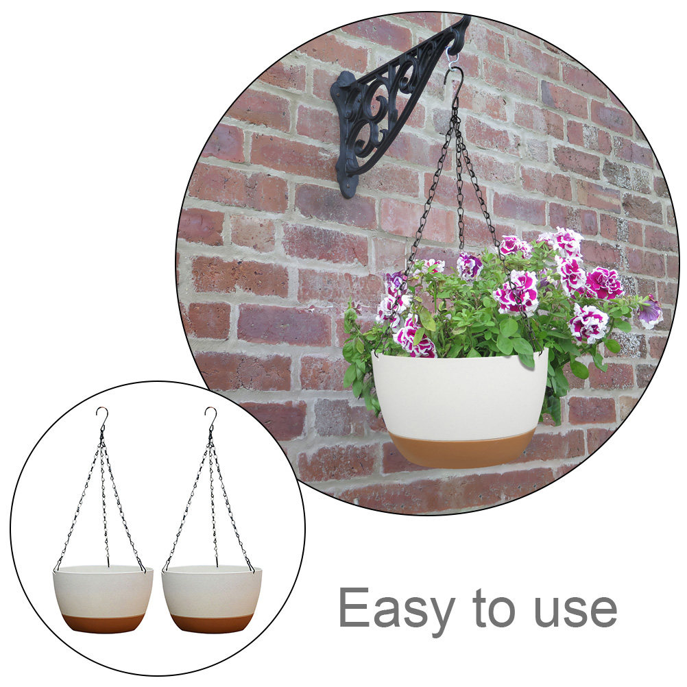 2 Sets Hanging Plant Pot Baske - مراجعة Gardening Tools Basket وسعره