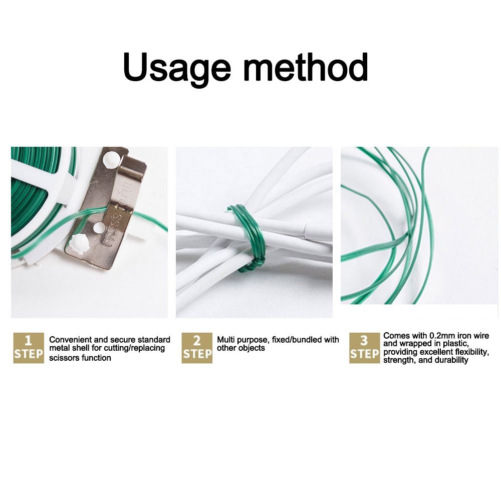 20/50/100m Garden Cable Ties P - مراجعة Garden Wire Twist Tie وسعره