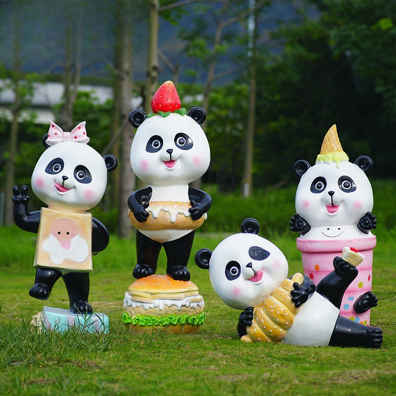 Cartoon panda ornament fibergl - مراجعة Gardening Tools Cartoon وسعره
