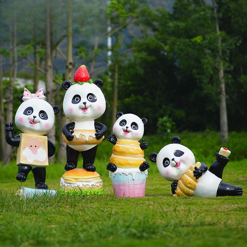 Cartoon panda ornament fibergl - مراجعة Gardening Tools Cartoon وسعره
