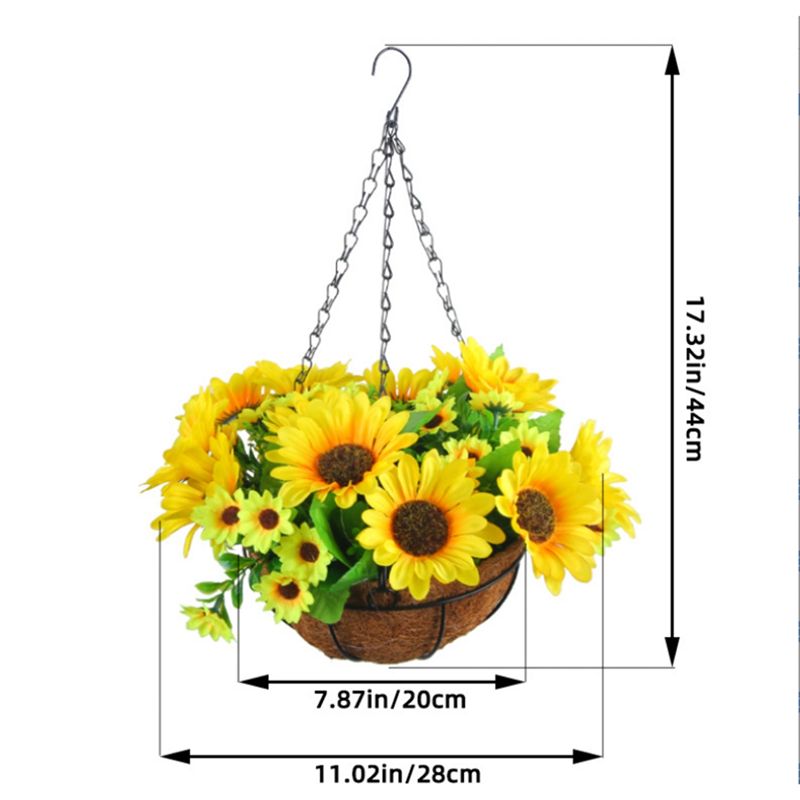 MALL Artificial Hanging Flower - مراجعة Gardening Tools Basket وسعره