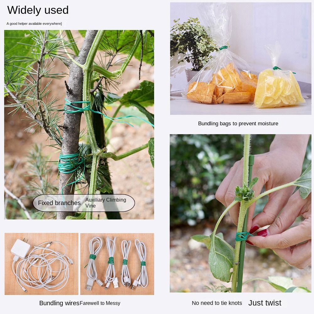 20/50/100m Garden Cable Ties P - مراجعة Garden Wire Twist Tie وسعره