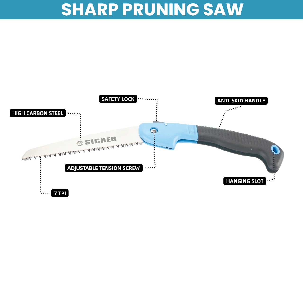 6 Inch Folding Pruning Saw Hig - مراجعة Garden Hand Trowel وسعره