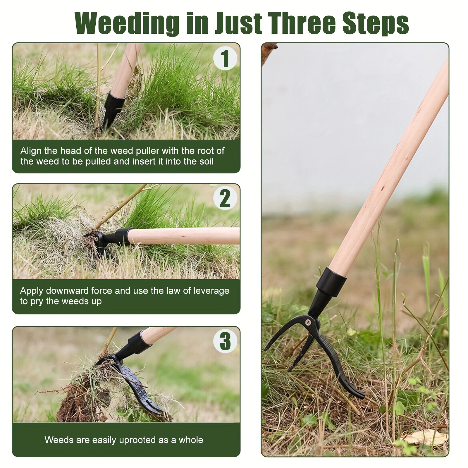 Stand Up Weed Puller Claw Tool - مراجعة Gardening Tools For Digging وسعره