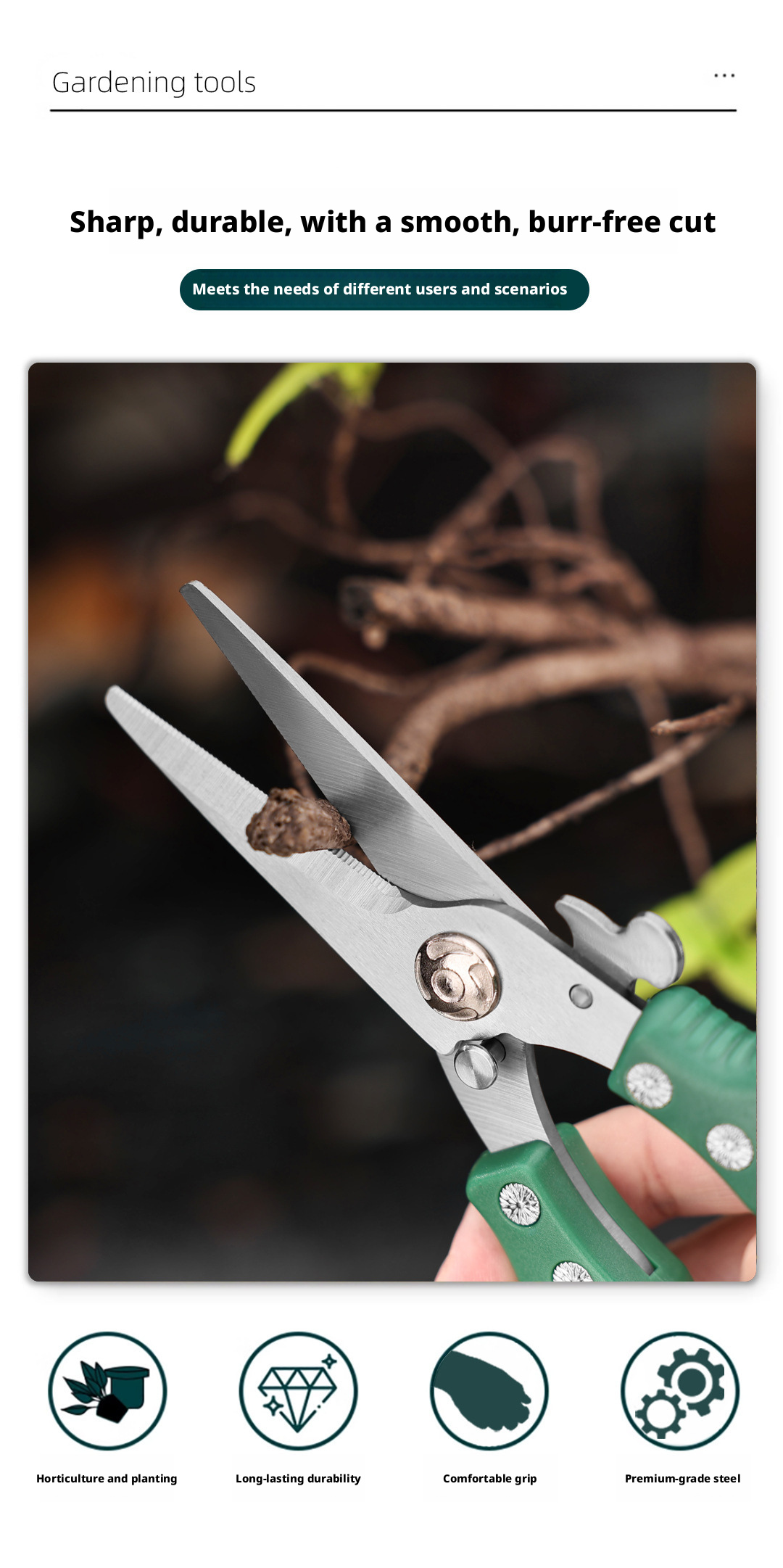 Garden Pruning Shears Stainles - مراجعة Gardening Tools Knife وسعره