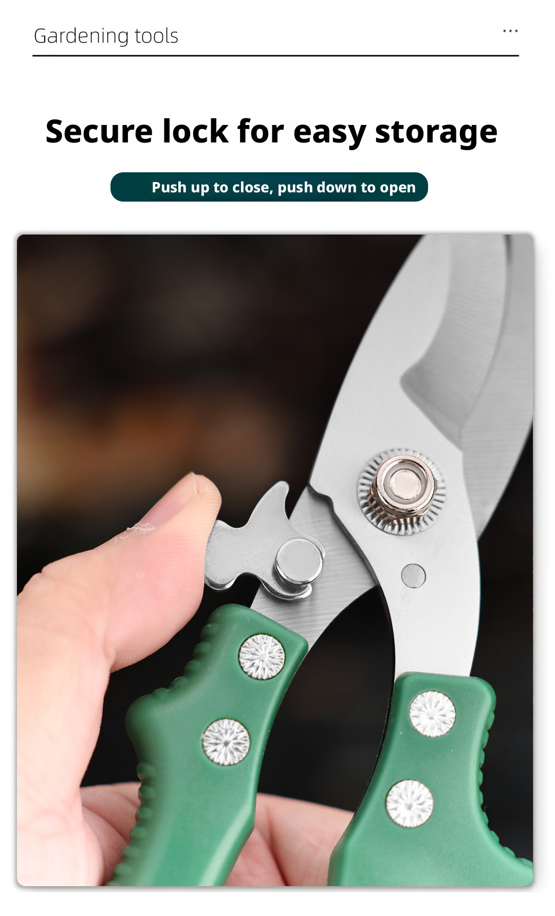 Garden Pruning Shears Stainles - مراجعة Gardening Tools Knife وسعره