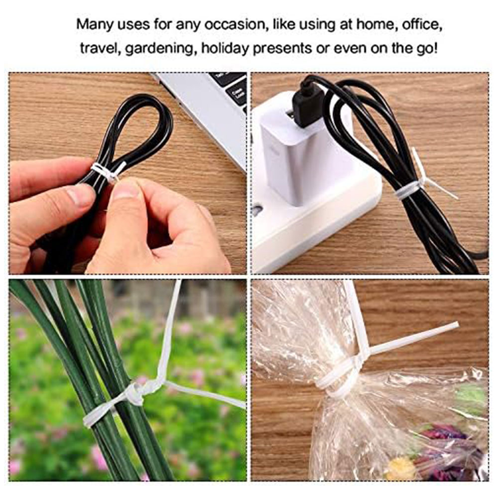 100Pcs BK WH Oblate Iron Wire  - مراجعة Garden Wire Twist Tie وسعره