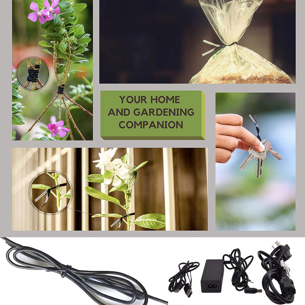 100Pcs BK WH Oblate Iron Wire  - مراجعة Garden Wire Twist Tie وسعره