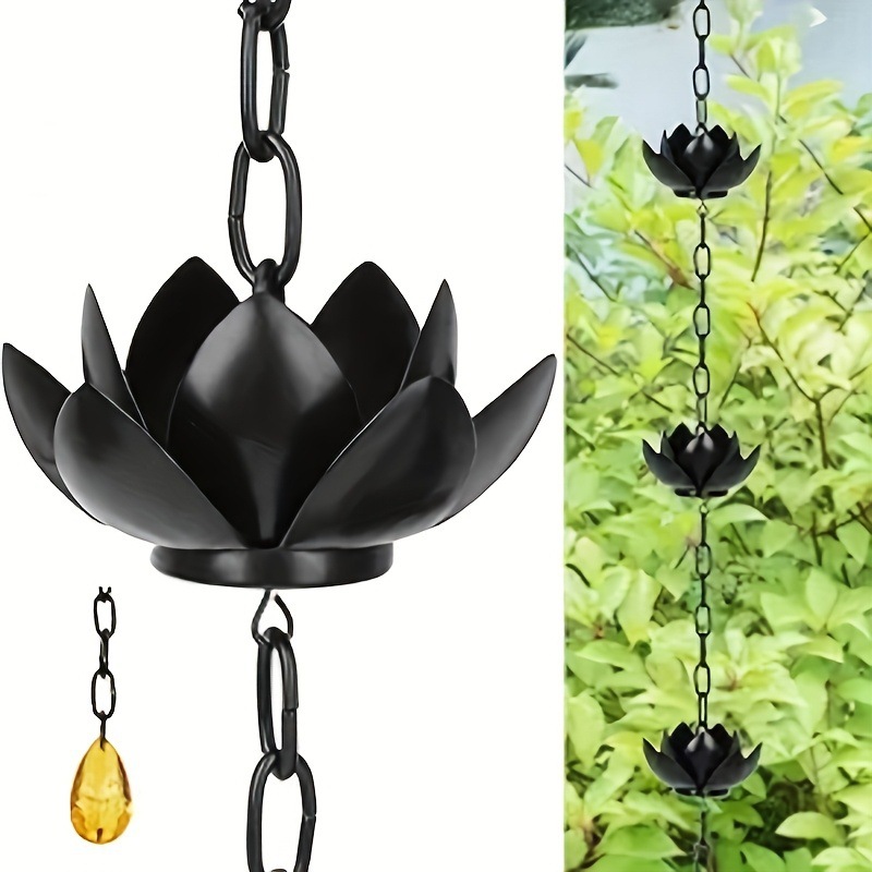 Lotus Rain Chain for Gutter Do - مراجعة Gardening Tools Basic وسعره
