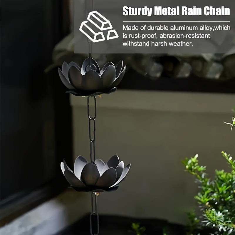 Lotus Rain Chain for Gutter Do - مراجعة Gardening Tools Basic وسعره