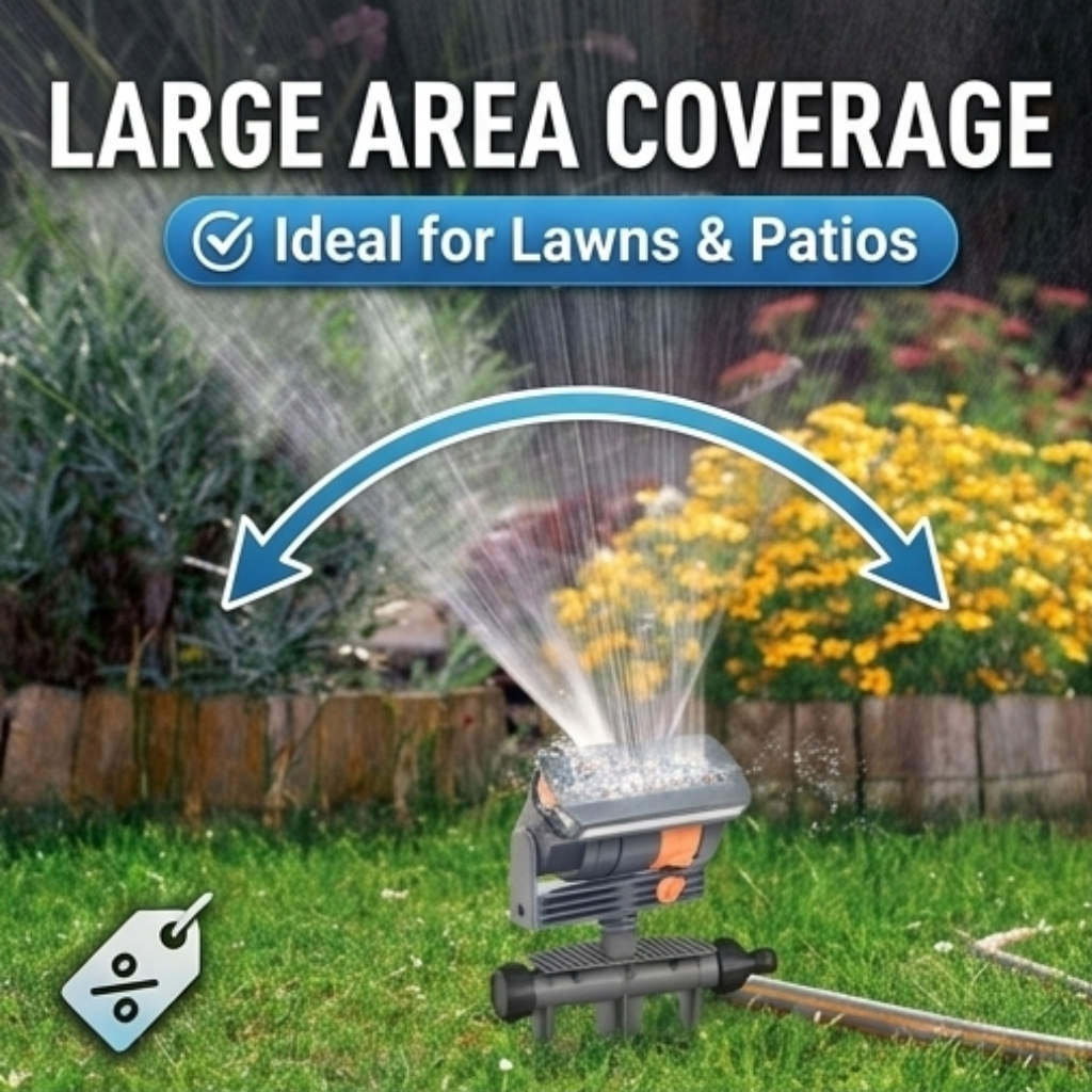 Automatic Oscillating Sprinkle - مراجعة Gardening Tool Diy وسعره