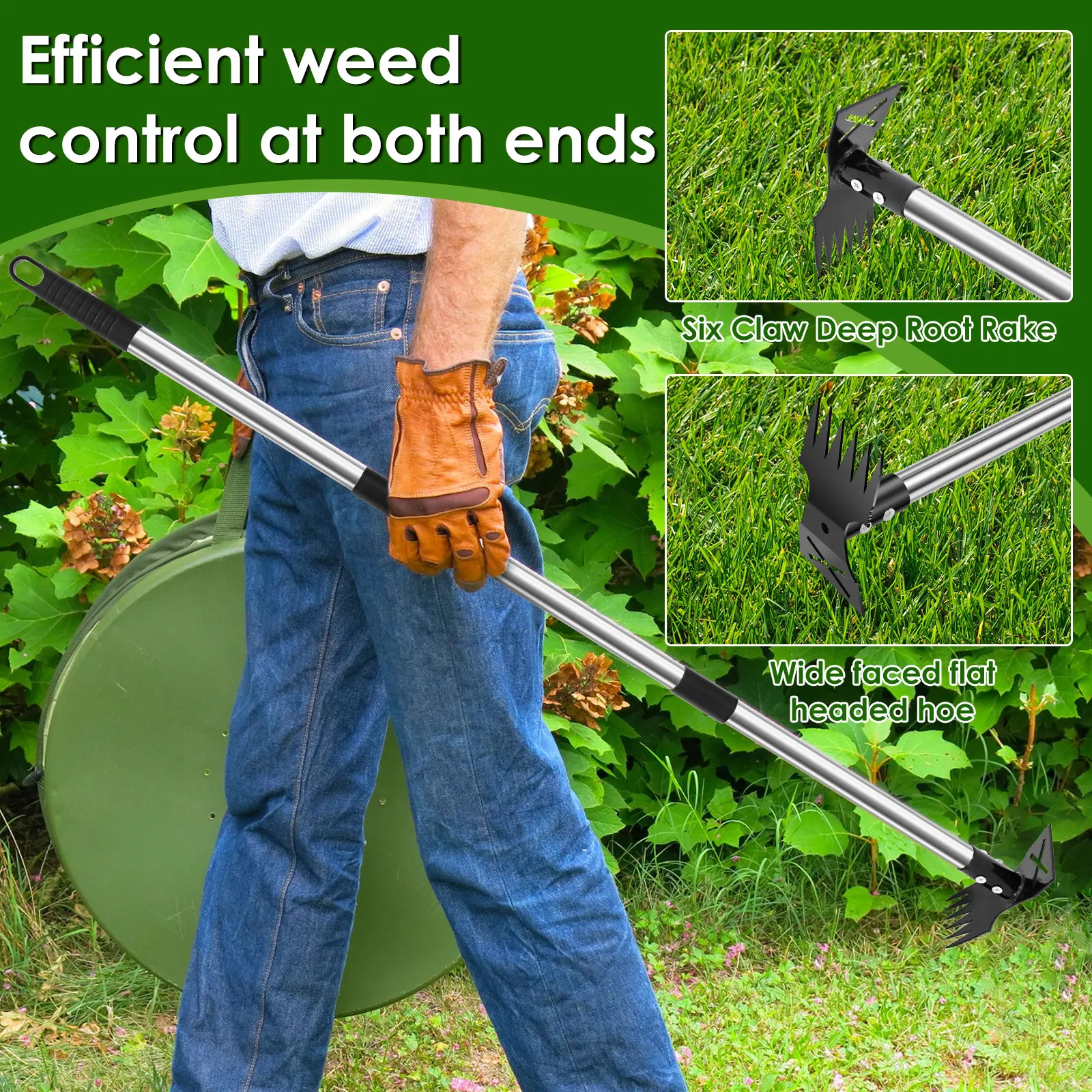 Garden Thatch Rake Stainless S - مراجعة Gardening Tools For Digging وسعره