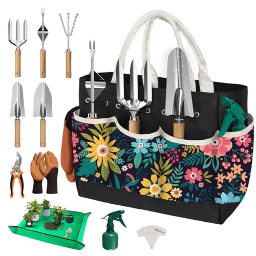 22Pcs Gardening Tools Set for  - مراجعة Gardening Tools Mothers Day وسعره