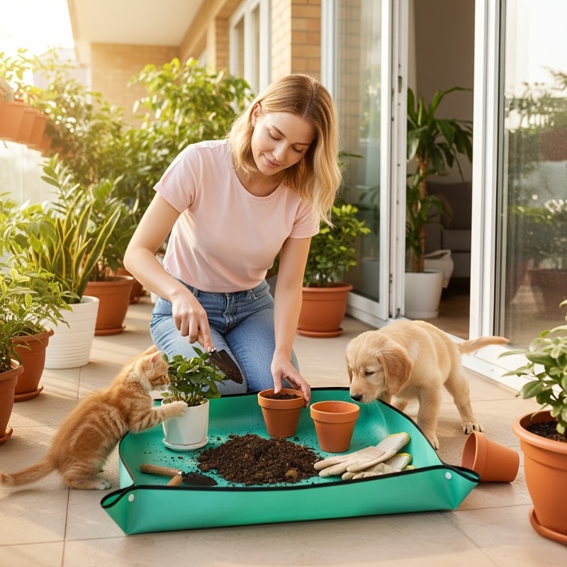 Home Gardening Mats, Tools for - مراجعة Gardening Tools Basket وسعره