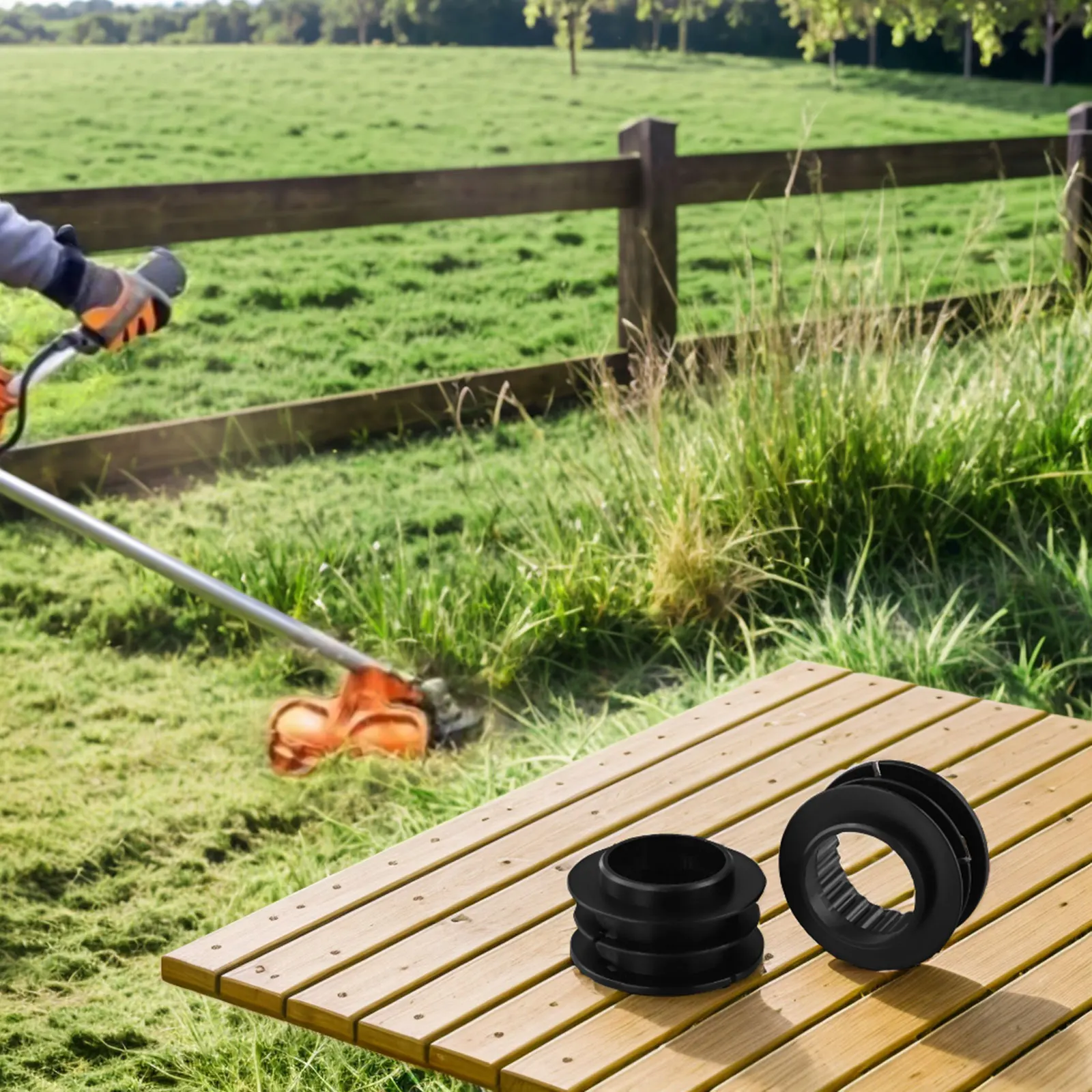 Two Pack Of Trimmer Heads Comp - مراجعة Gardening Tools Range وسعره