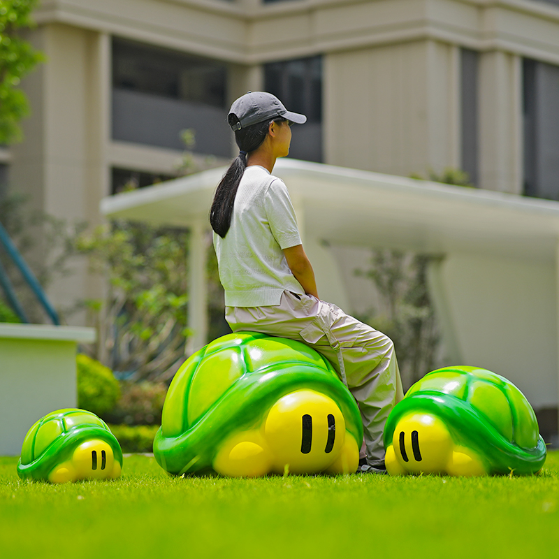 Cartoon turtle fiberglass scul - مراجعة Gardening Tools Cartoon وسعره