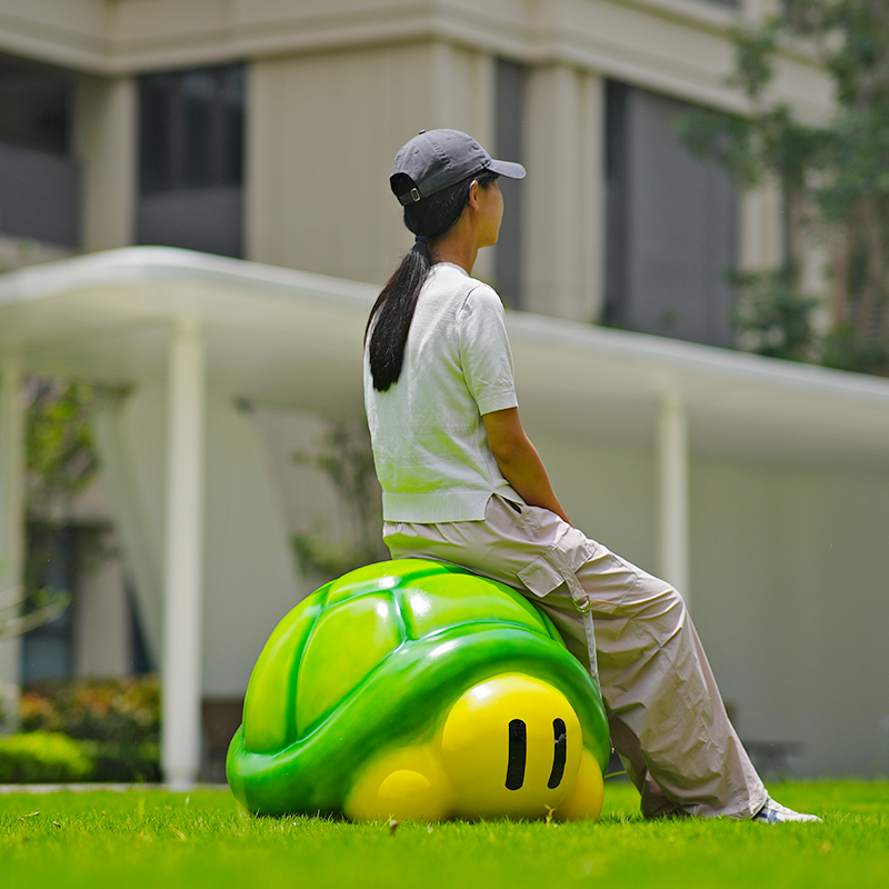 Cartoon turtle fiberglass scul - مراجعة Gardening Tools Cartoon وسعره