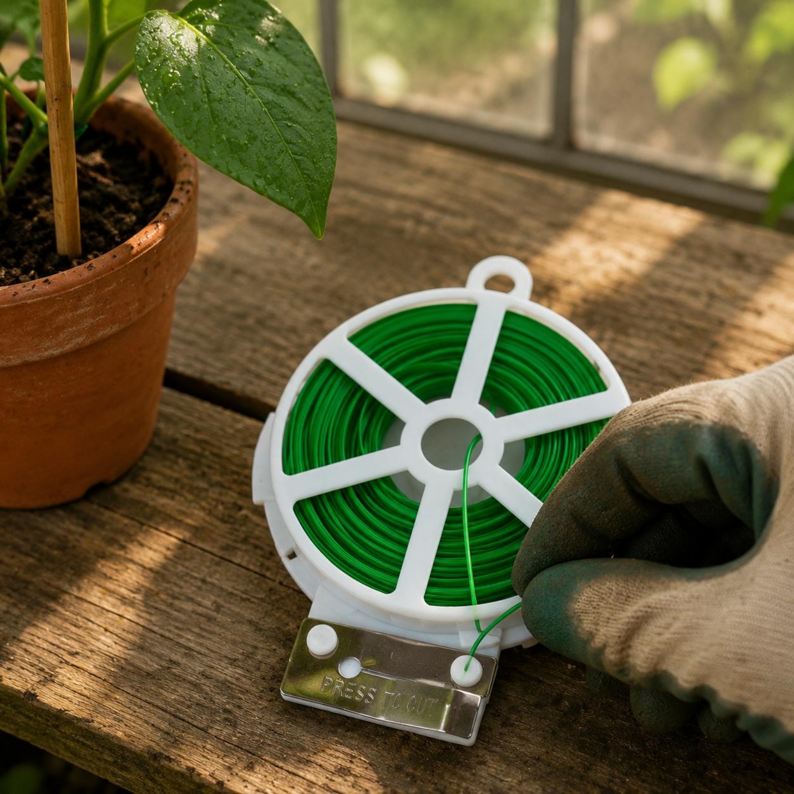Plant Tying Wire Roll Flexible - مراجعة Garden Wire Twist Tie وسعره