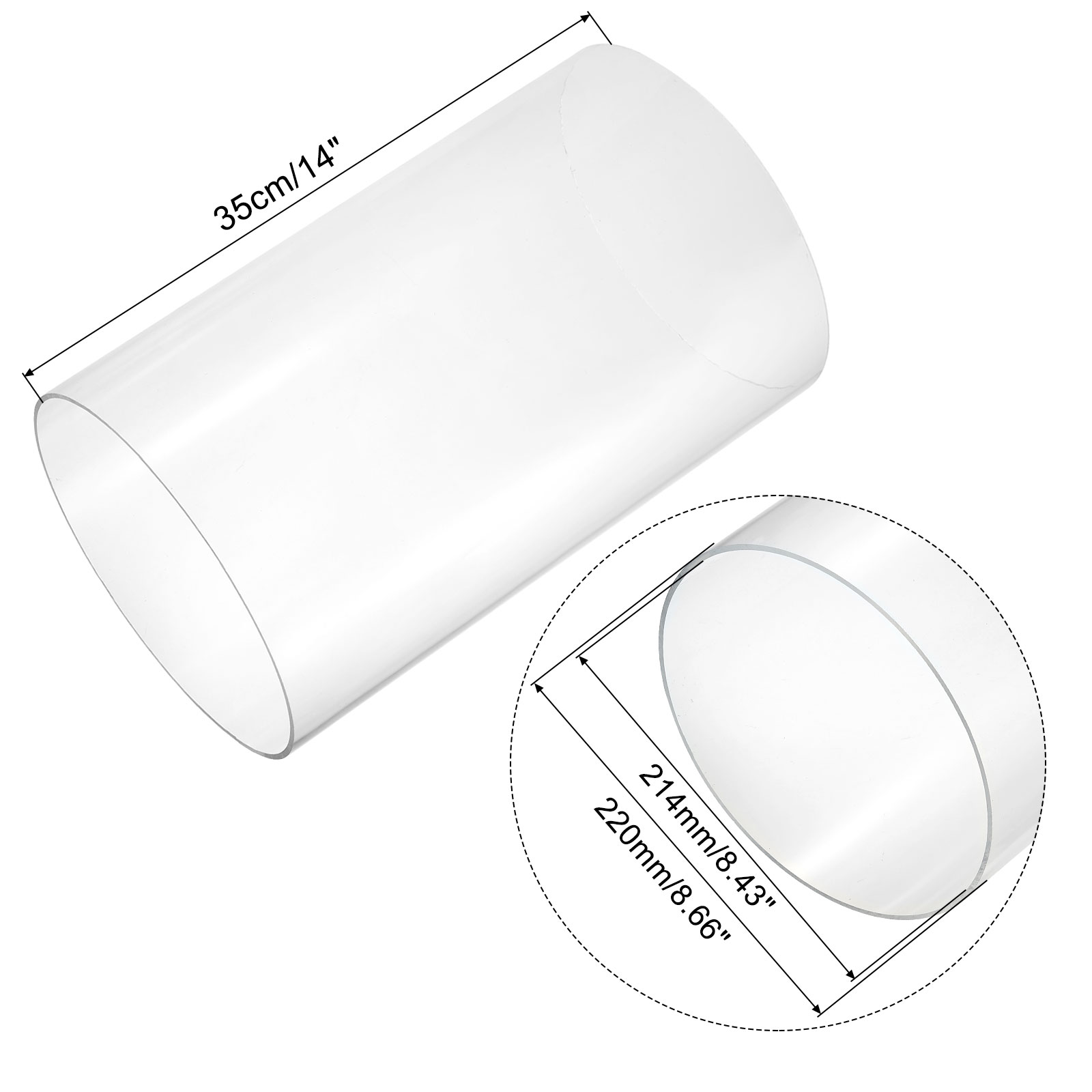 350mm Transparent Acrylic Aqua - مراجعة Aquaponics Fish Tank وسعره