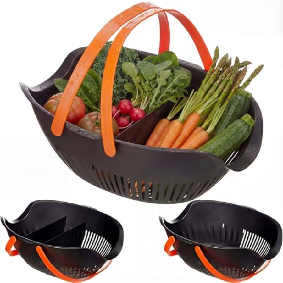 3 Pcs Garden Harvest Basket, R - مراجعة Gardening Tools Basket وسعره
