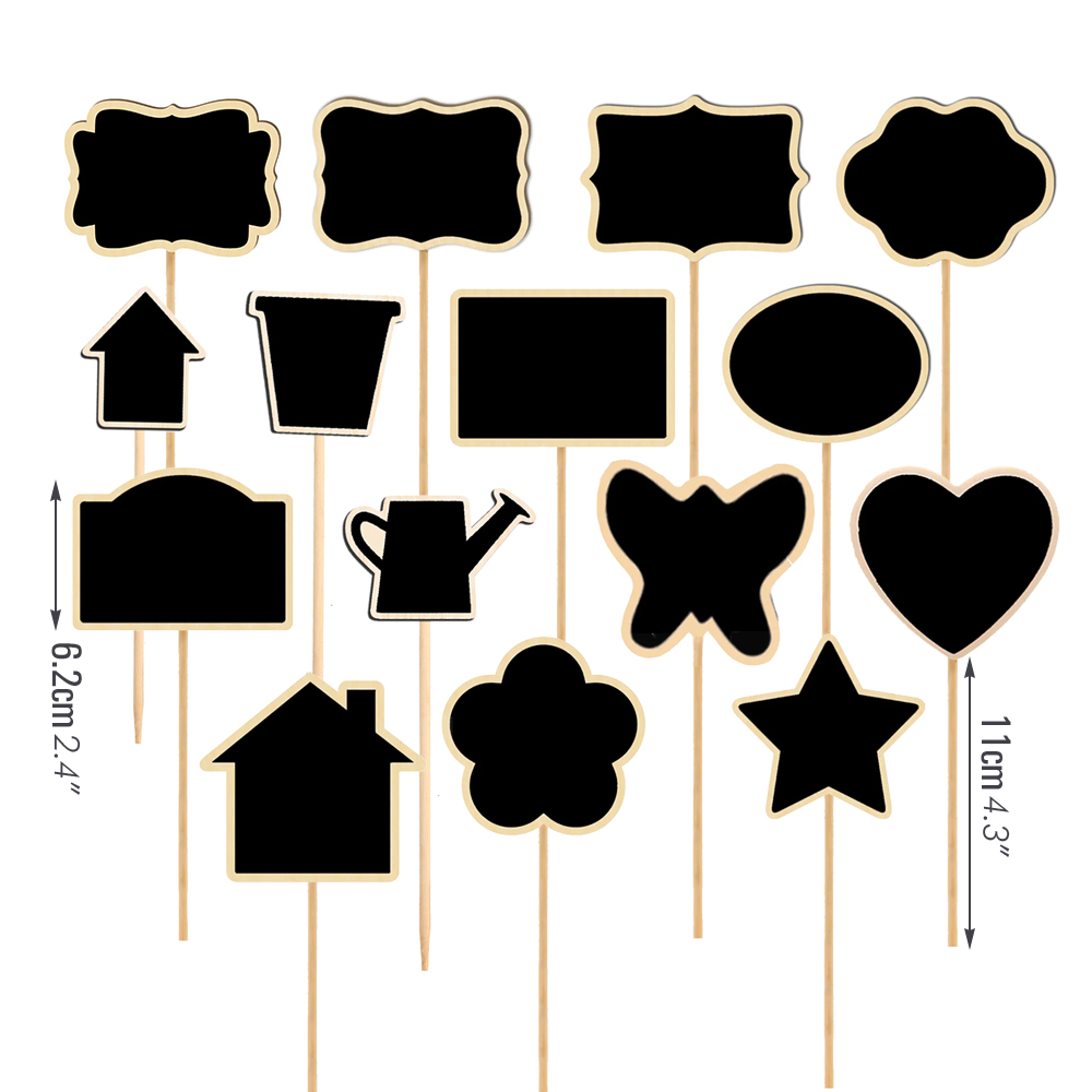 10PCS Wood Mini Chalkboard Sig - مراجعة Plant Label Tags وسعره
