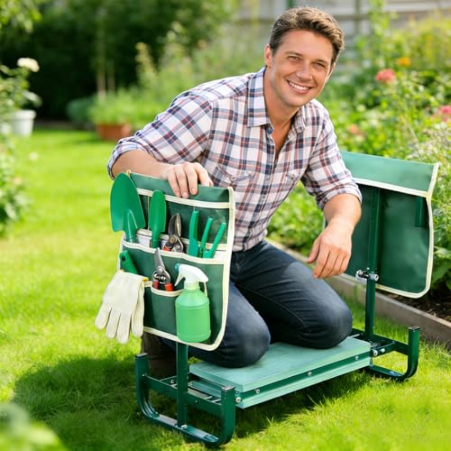 Adjustable Garden Kneeler and  - مراجعة Garden Kneeling Pad وسعره