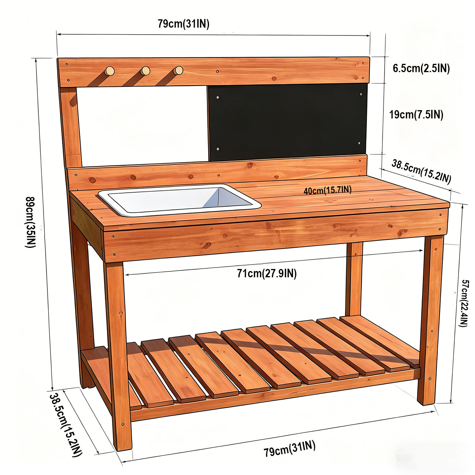 Wooden Potting Benches For Chi - مراجعة Gardening Tools Kids وسعره