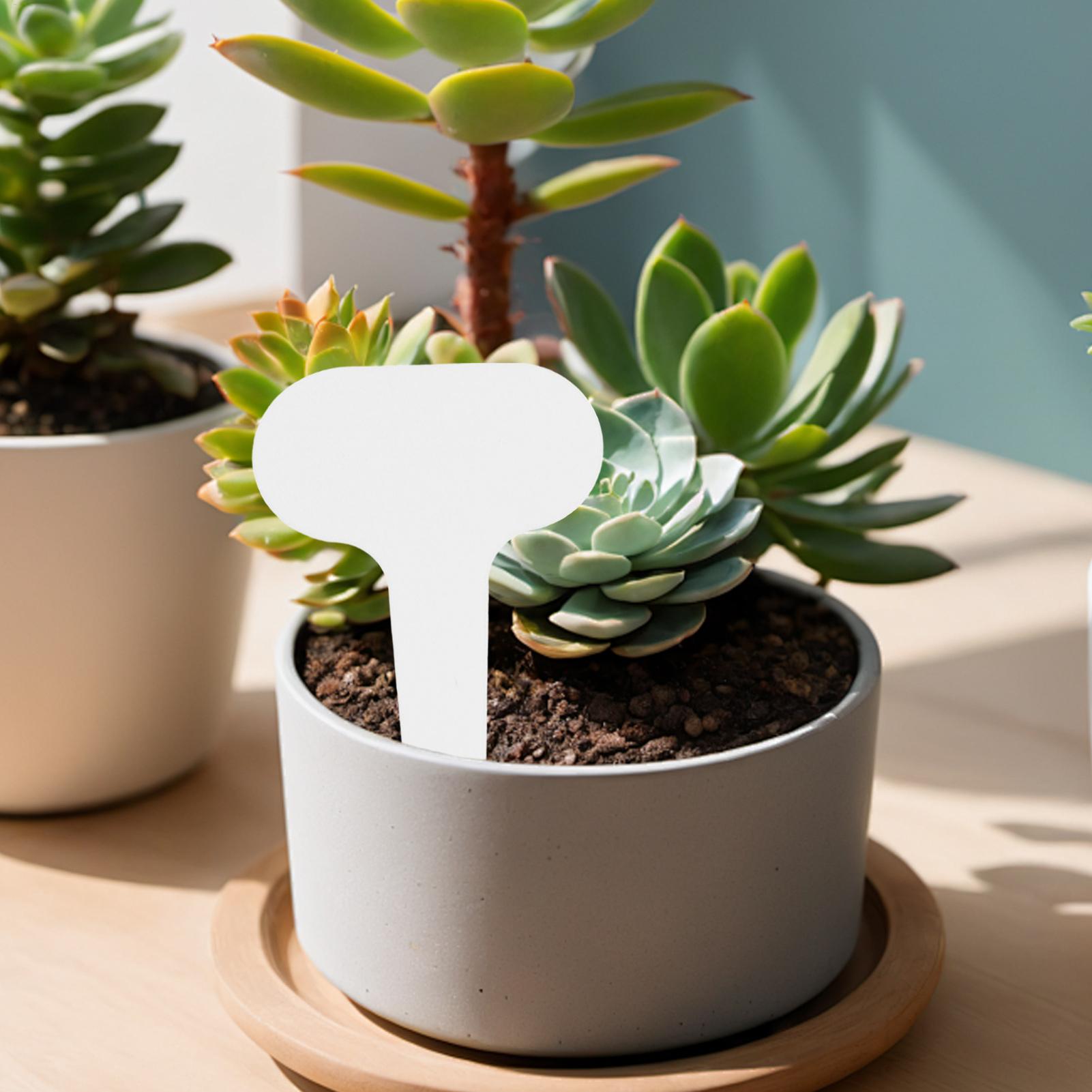 100 pieces White Plastic PVC P - مراجعة Plant Label Tags وسعره