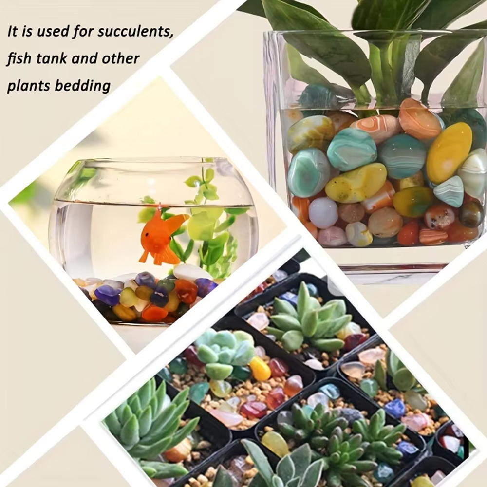 Natural Stone Tumbled Agate Gr - مراجعة Aquaponics Fish Tank وسعره