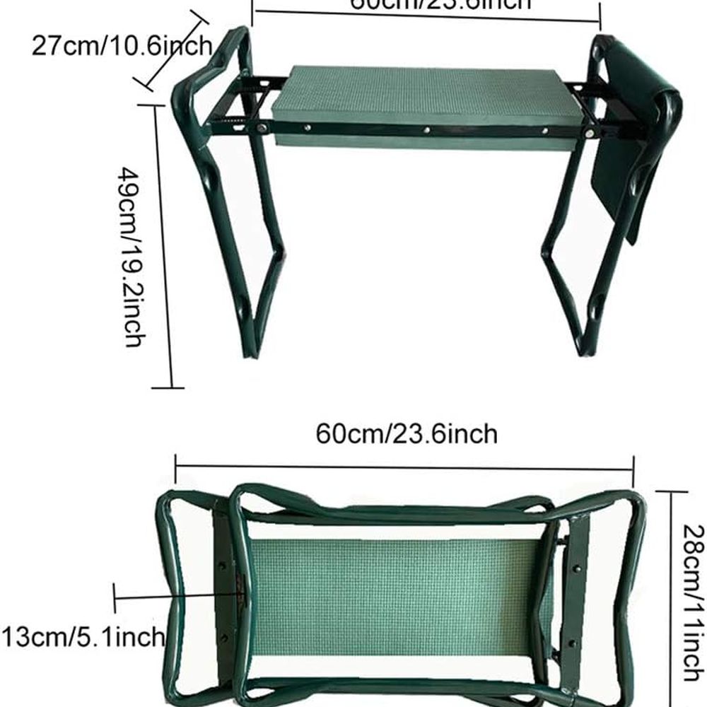 Portable Folding Garden Kneele - مراجعة Gardening Tools Bag وسعره