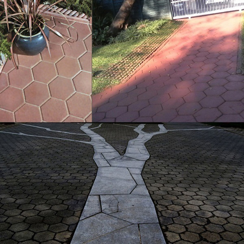 7 Grid Garden Pavement Mold DI - مراجعة Gardening Tool Diy وسعره