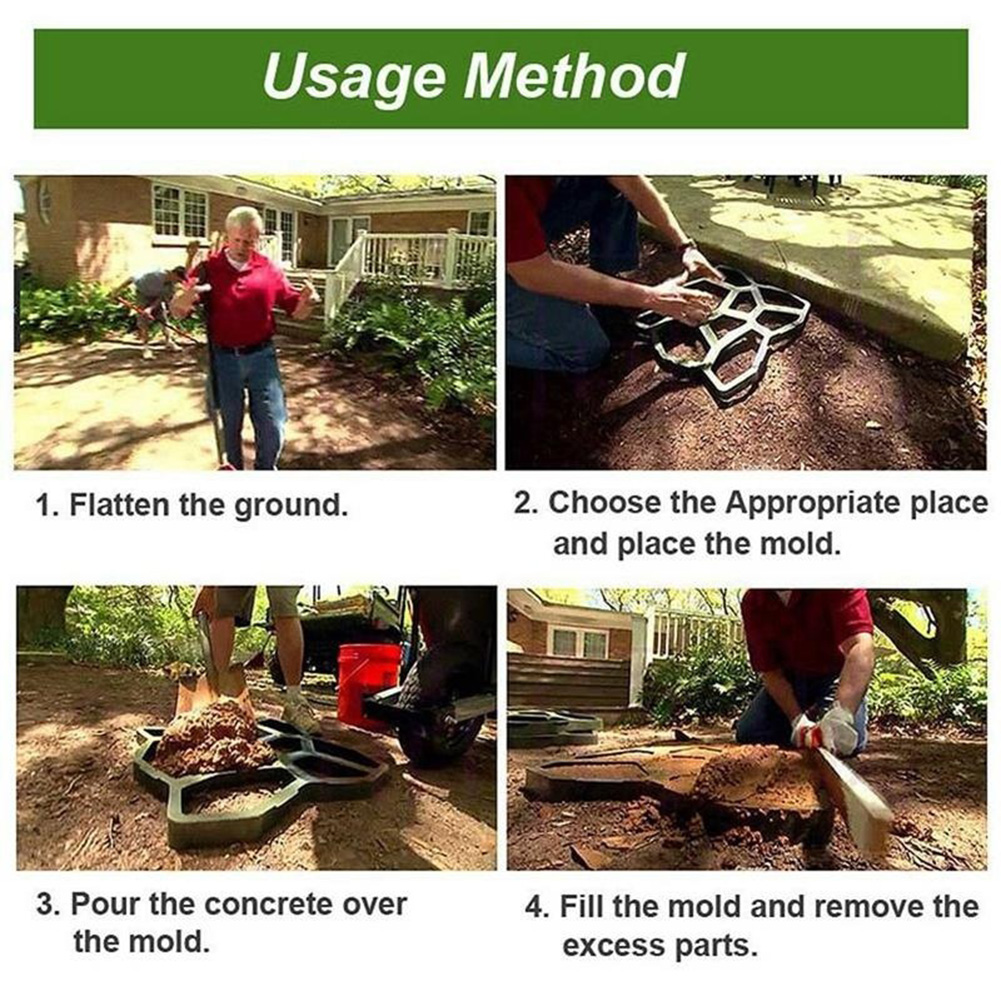 7 Grid Garden Pavement Mold DI - مراجعة Gardening Tool Diy وسعره