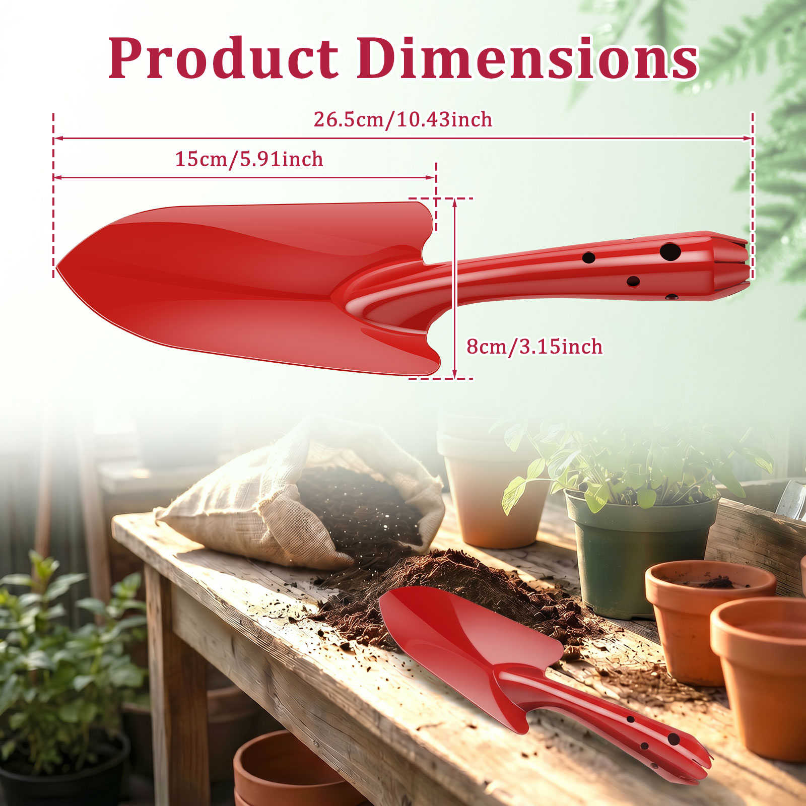 Garden Trowel Rust Resistant M - مراجعة Garden Hand Trowel وسعره