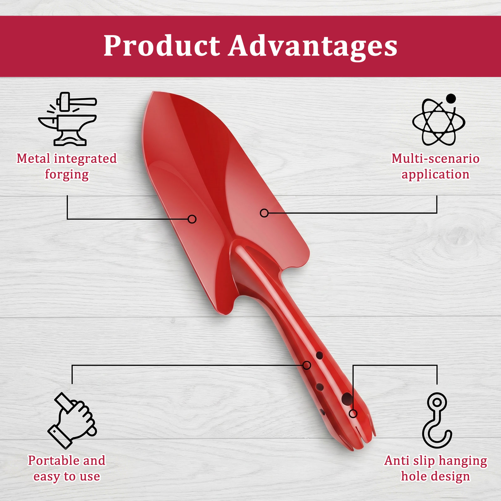 Garden Trowel Rust Resistant M - مراجعة Garden Hand Trowel وسعره