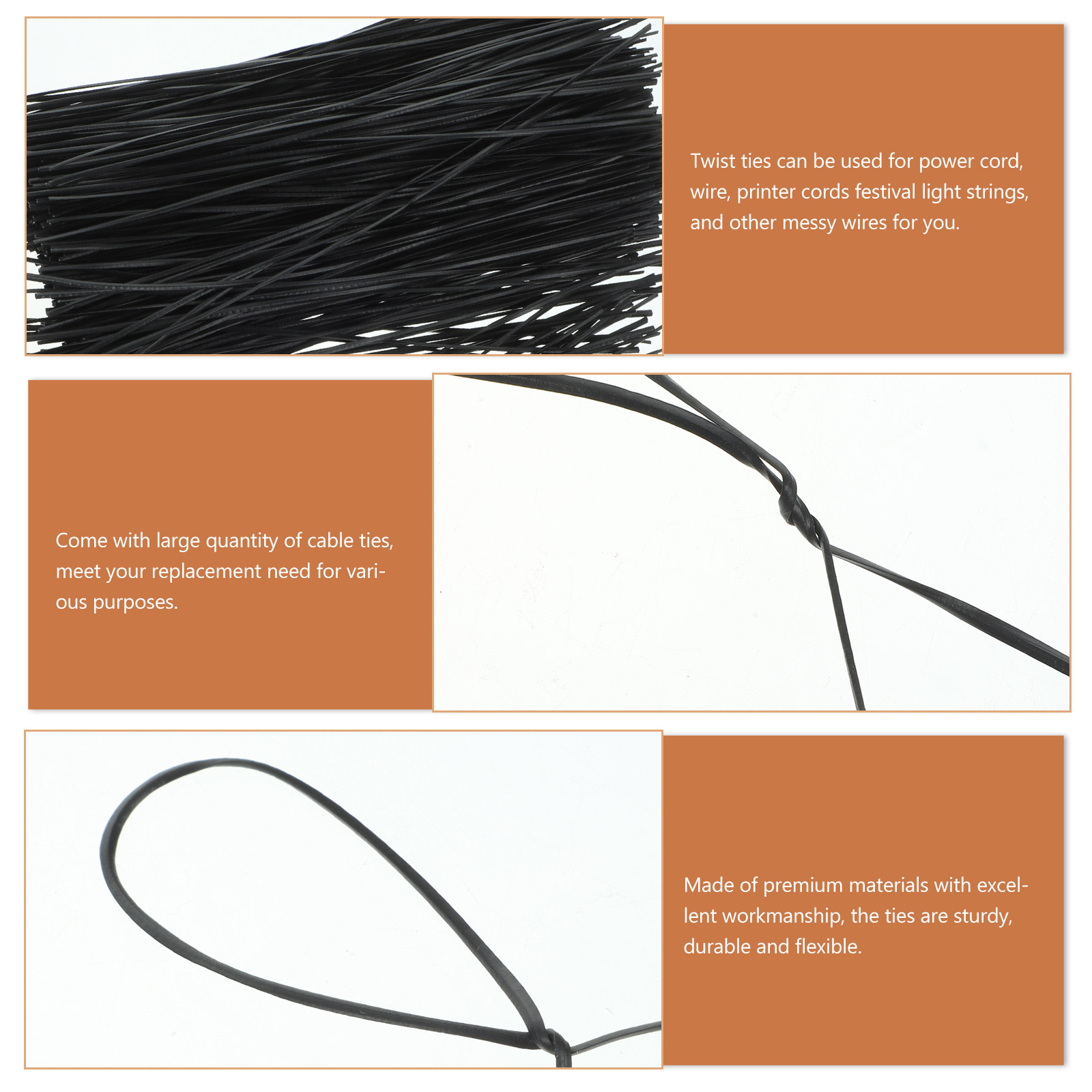 1000Pcs Twist Ties Heavy Duty  - مراجعة Garden Wire Twist Tie وسعره