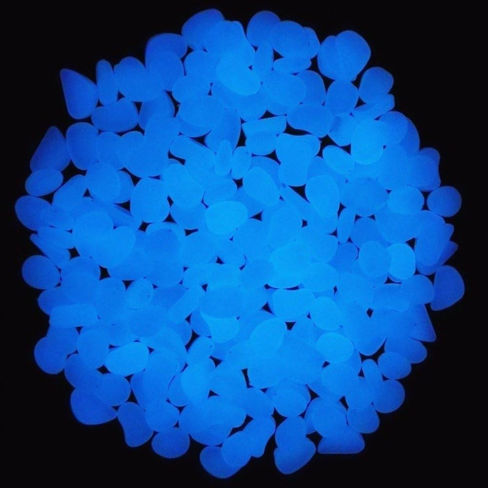 Fish Tank Rocks Glow Blue Pebb - مراجعة Aquaponics Fish Tank وسعره