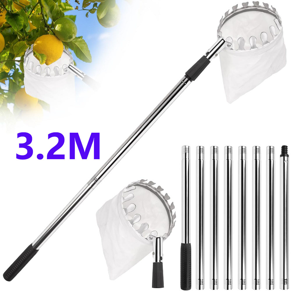 Fruit Picker Pole With Basket  - مراجعة Gardening Tools Basket وسعره