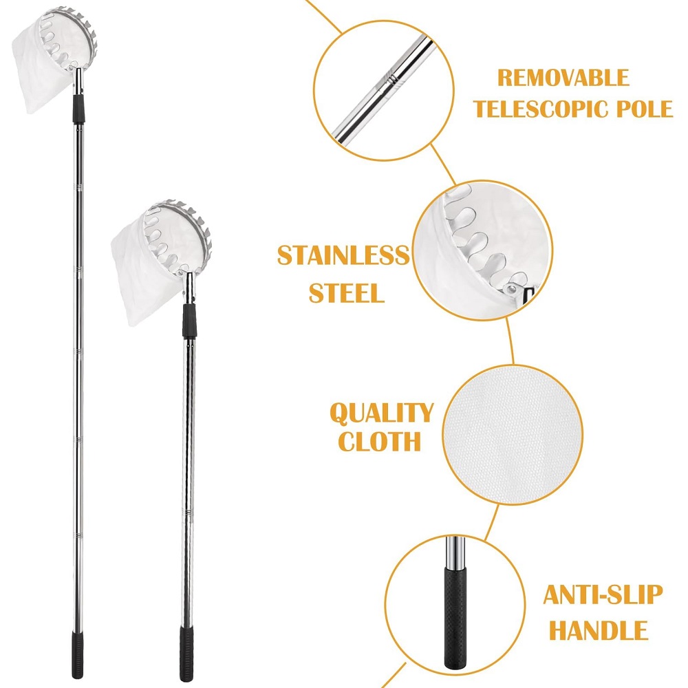 Fruit Picker Pole With Basket  - مراجعة Gardening Tools Basket وسعره