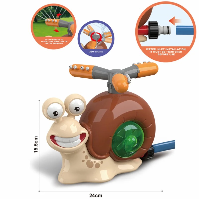 Water Spray Outdoor Toy Snail  - مراجعة Gardening Tools Cartoon وسعره