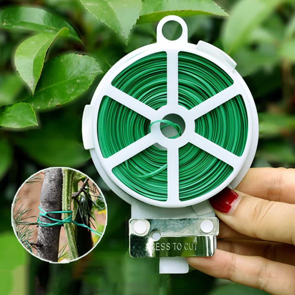 1 Roll 100M Eco-Friendly Plast - مراجعة Garden Wire Twist Tie وسعره