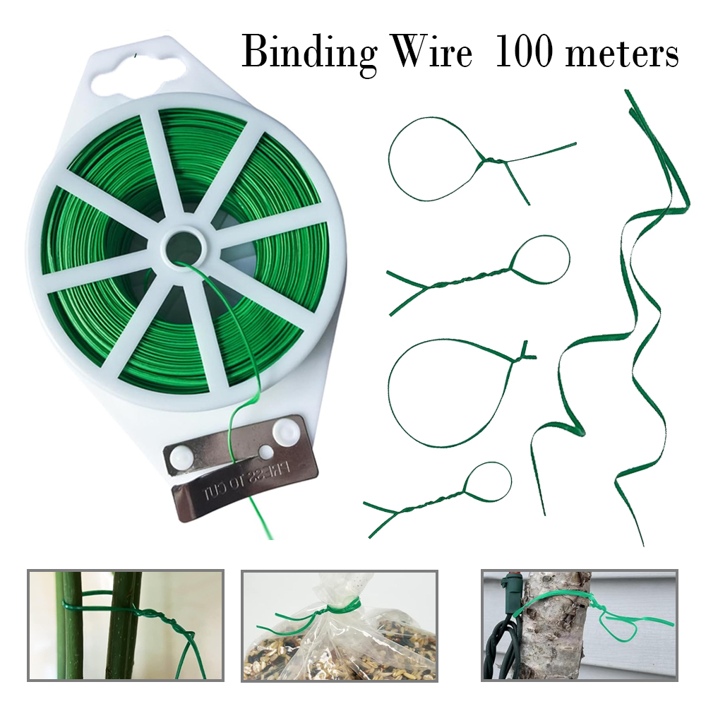 1-3pcs 100M Garden Twist Ties  - مراجعة Garden Wire Twist Tie وسعره