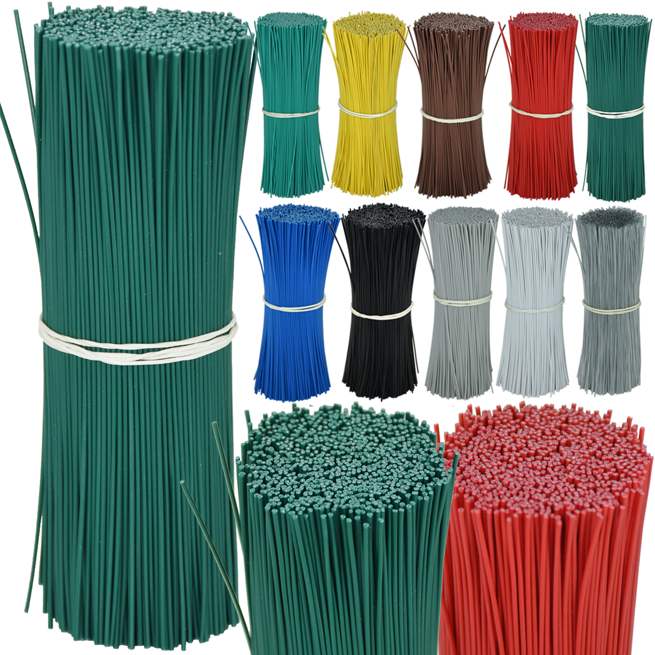 100PCS Gardening ROUND Cable T - مراجعة Garden Wire Twist Tie وسعره