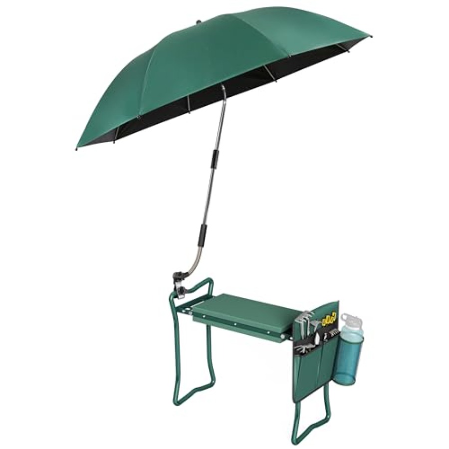 2-in-1 Garden Kneeler with Gre - مراجعة Gardening Tools Bag وسعره